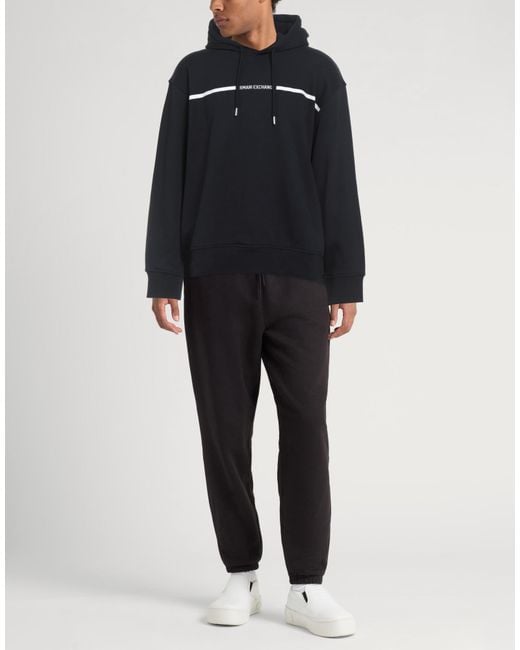 ARMANI EXCHANGE Black Sweatshirt for men