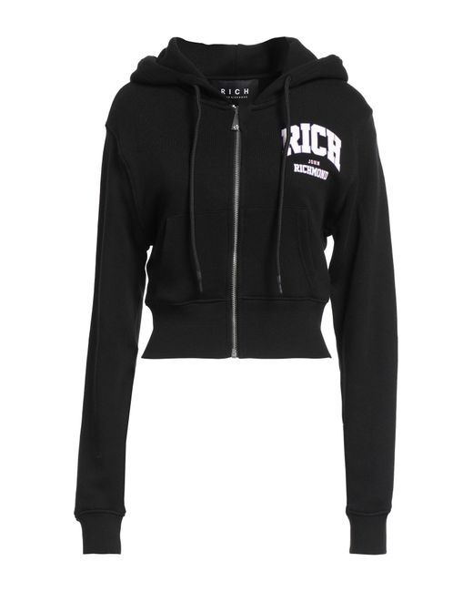 John Richmond Black Sweatshirt Cotton