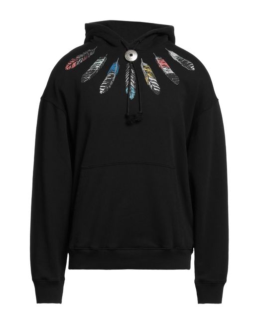 FELPA CON STAMPA di Marcelo Burlon in Black da Uomo