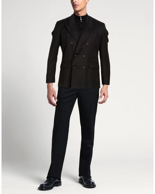 MARSĒM Black Blazer Polyester, Viscose, Elastane for men