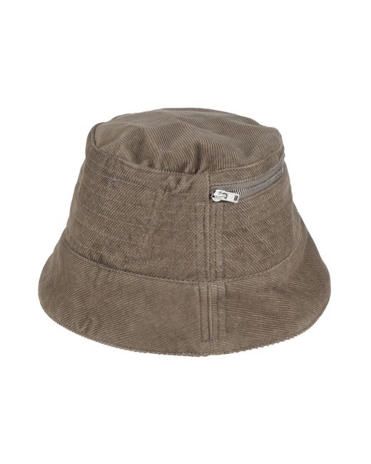 Rick Owens Brown Hat Cotton for men
