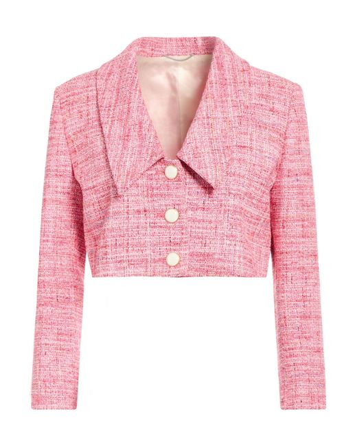 PT Torino Pink Jacket Cotton, Polyester, Polyamide, Acrylic, Viscose
