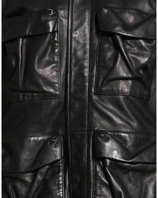 DIESEL Black Jacket Lambskin