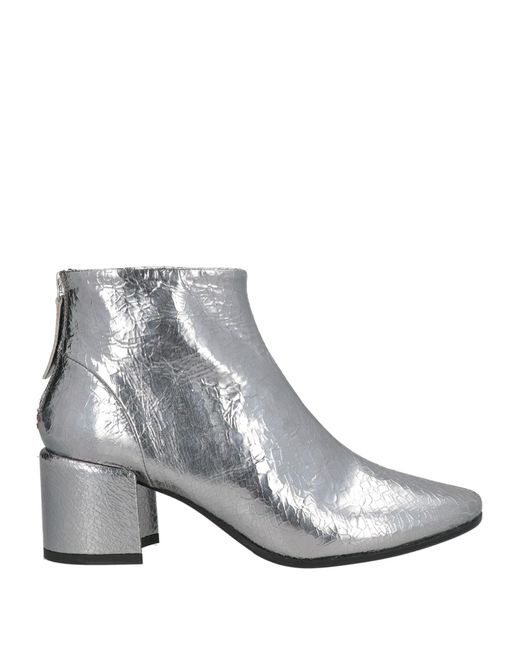 Halmanera Gray Ankle Boots Leather