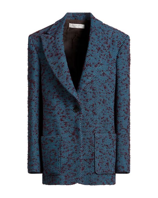Philosophy Di Lorenzo Serafini Blue Blazer Acrylic, Wool, Polyester