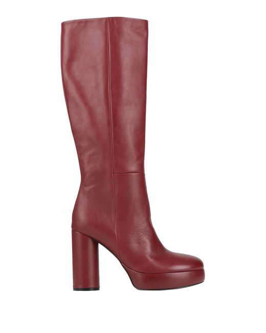 Vic Matié Red Brick Boot Leather