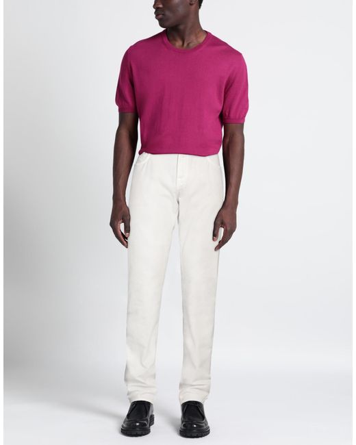 Jacob Cohen White Jeans for men