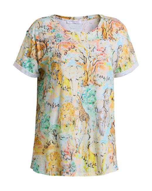 Caractere Yellow T-Shirt Cotton