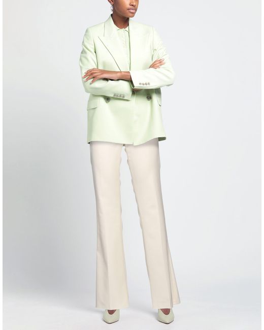 Department 5 White Pants Polyester, Viscose, Elastane