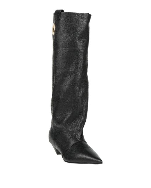 Lella Baldi Black Boot Leather
