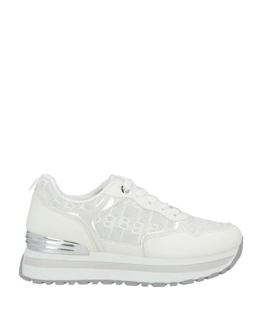 Laura Biagiotti White Sneakers Synthetic Material, Textile Fibers