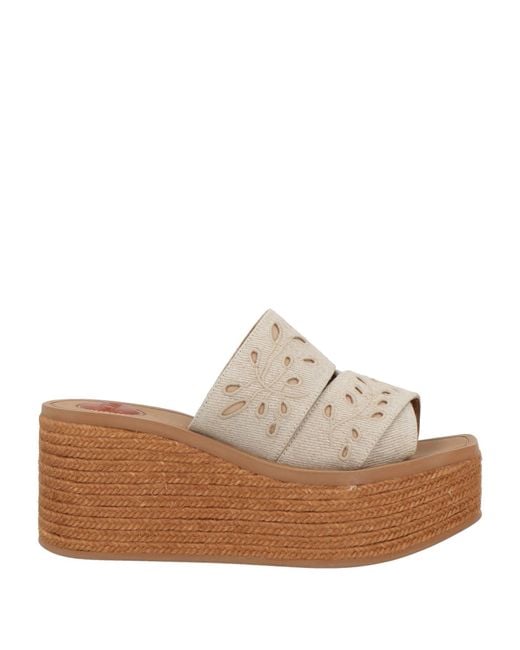 Chloé White Espadrilles Textile Fibers
