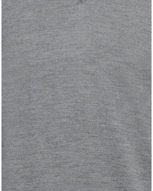 Zanone Gray Sweater Virgin Wool for men
