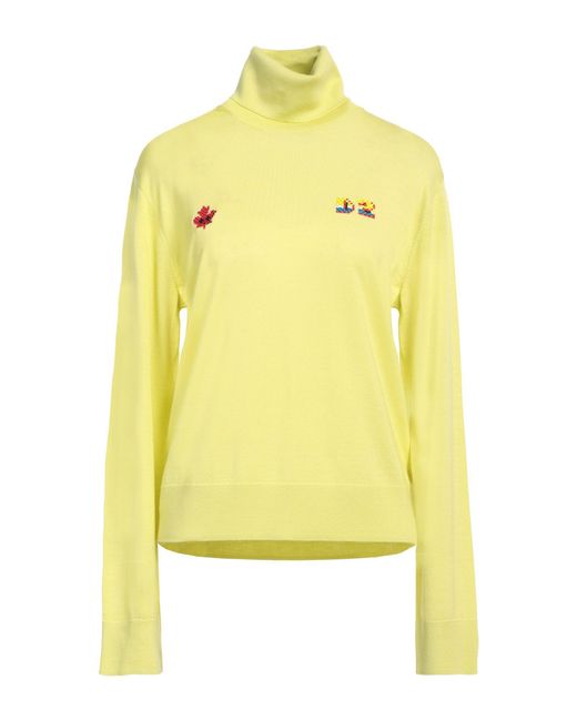 Col roulé DSquared² en coloris Yellow