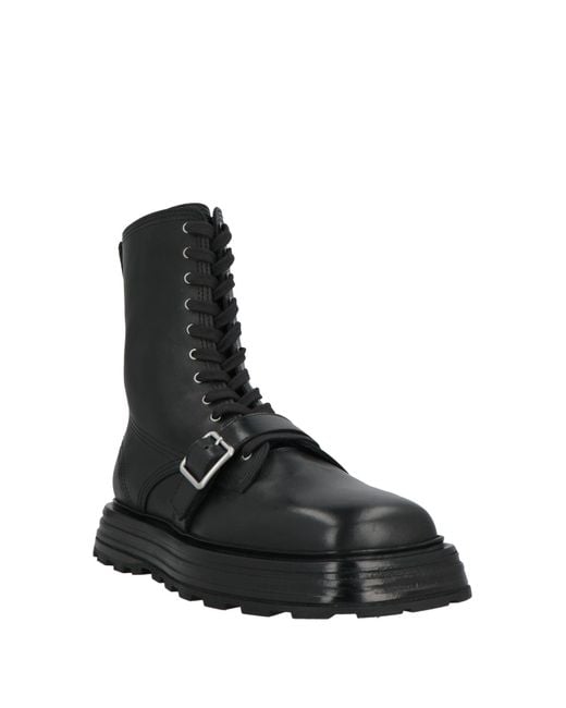 Jil Sander Black Ankle Boots Calfskin for men