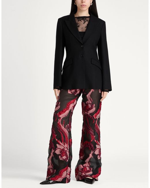 Alberta Ferretti Black Blazer Virgin Wool, Elastane