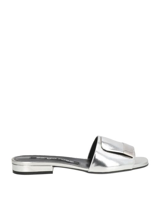 Sergio Rossi White Sandals Leather