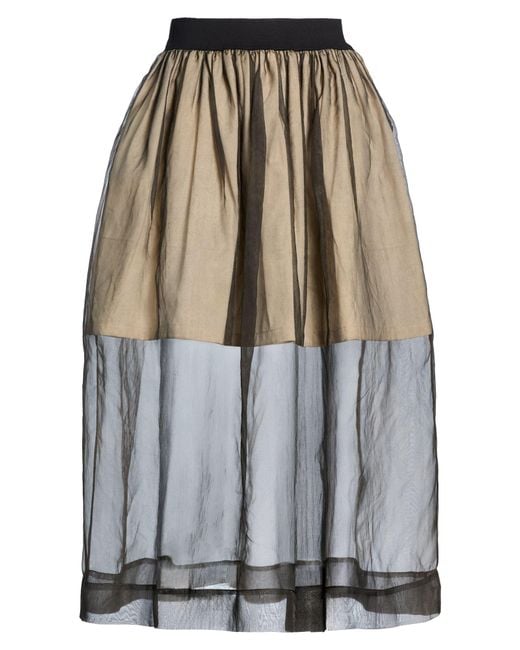 Uma Wang Gray Midi Skirt