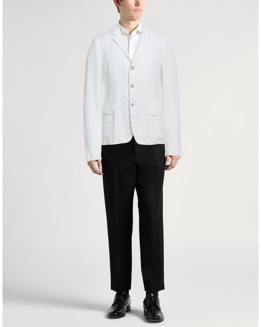 120% Lino White Blazer for men