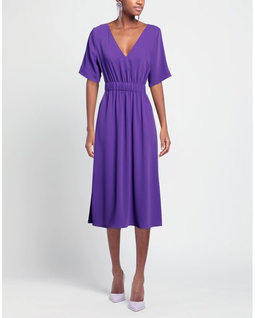 P.A.R.O.S.H. Purple Midi Dress