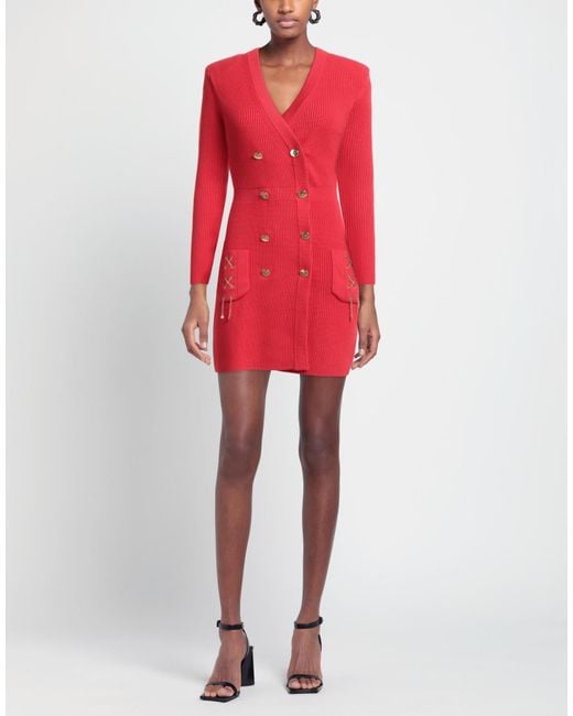 Elisabetta Franchi Red Mini Dress