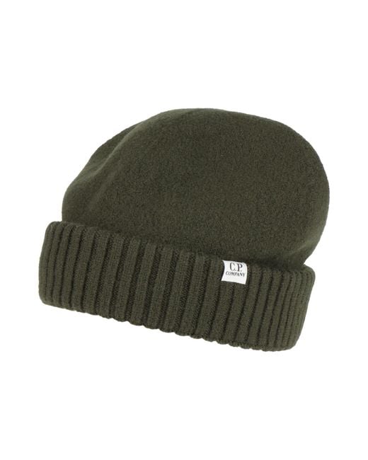 C P Company Green Military Hat Wool for men