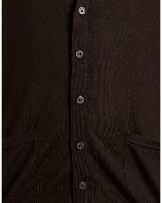 Alpha Studio Brown Cardigan for men