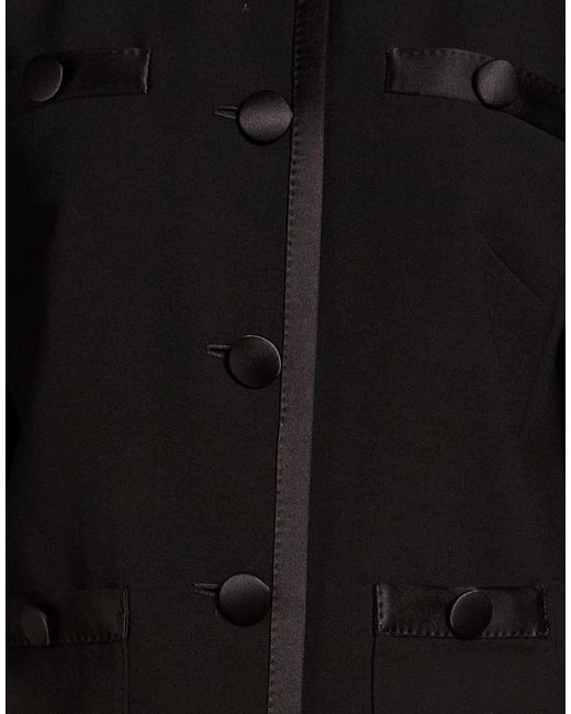 Dolce & Gabbana Black Jacket Virgin Wool, Silk, Polyester