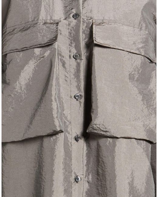 AVN Gray Midi Dress Polyamide, Polyester