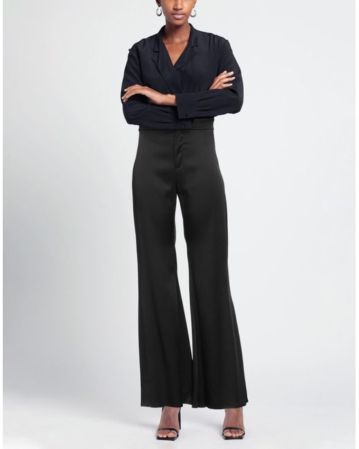 VANESSA CARRUBBA Black Pants Acetate, Viscose, Elastane