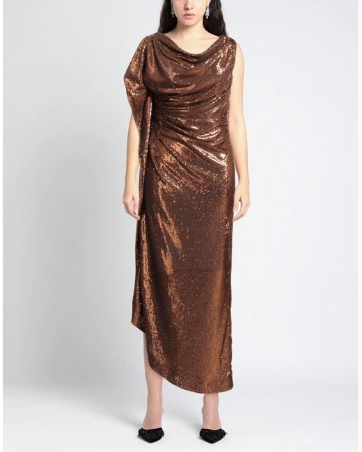 Clips Brown Maxi Dress