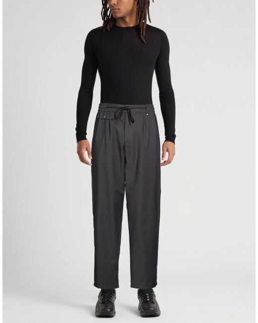 Berna Gray Charcoal Pants Cotton, Polyamide, Elastane for men