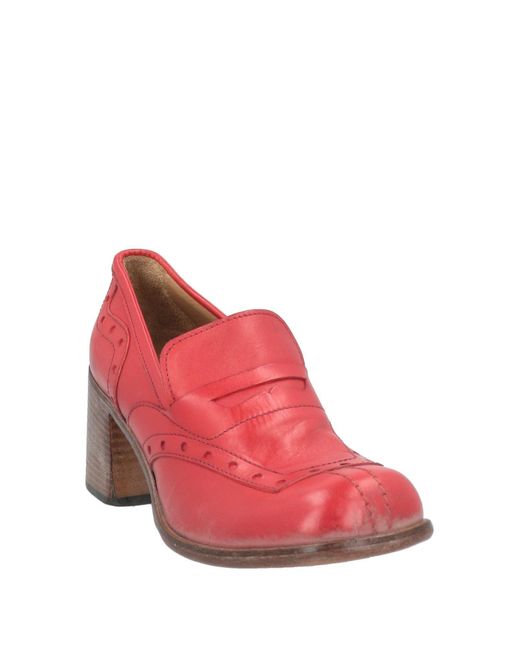 Moma Pink Loafers Leather