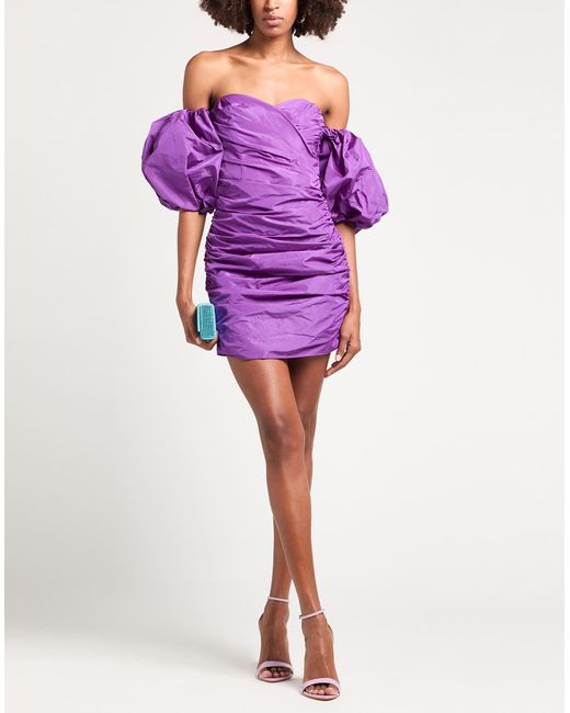 Liu Jo Purple Mini Dress Polyester