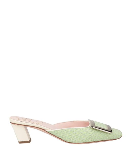 Roger Vivier Natural Mules & Clogs