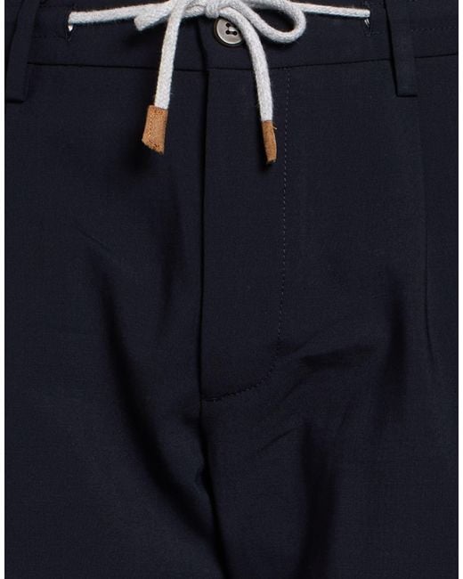 Eleventy Blue Platinum Midnight Pants Wool, Elastane for men