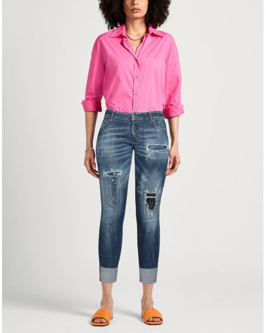 DSquared² Blue Jeans Cotton, Polyester, Elastane