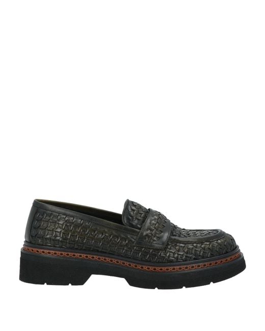 Pons Quintana Black Dark Loafers Leather