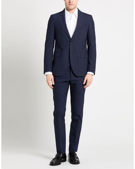Tombolini Blue Suit Wool for men