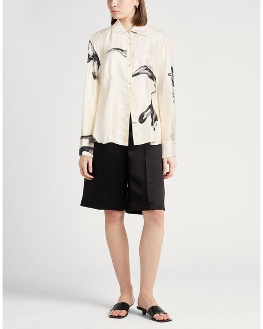 Erika Cavallini Semi Couture Natural Shirt Silk