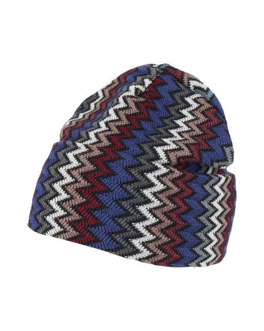 Missoni Blue Hat Wool, Acrylic for men
