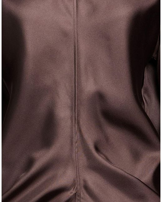 The Row Brown Top Silk