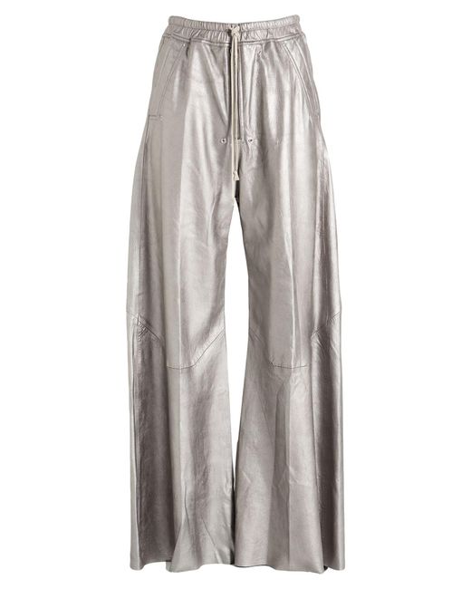Rick Owens Gray Light Pants Lambskin for men