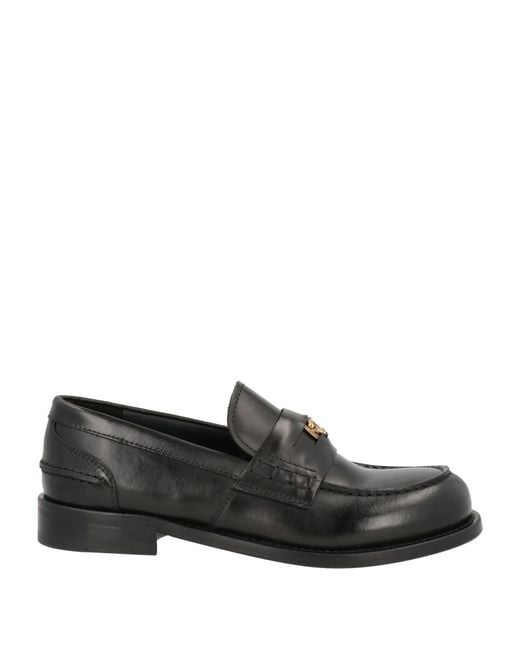Roberto Cavalli Black Loafers Leather