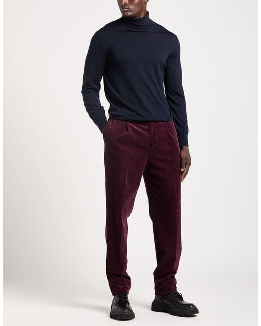 Brunello Cucinelli Purple Pants Cotton for men