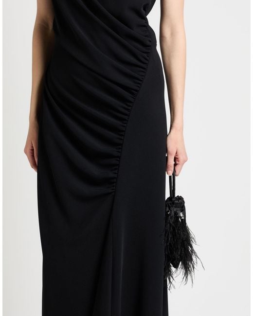 Imperial Black Maxi Dress Polyester, Elastane