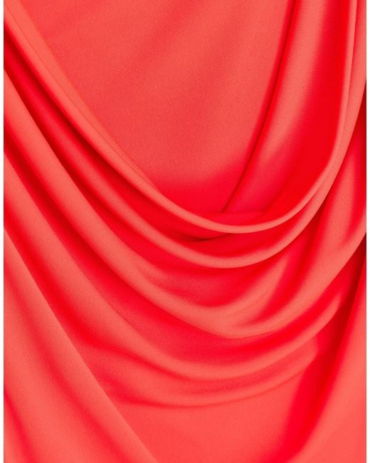 David Koma Red Mini Dress Polyester, Elastane