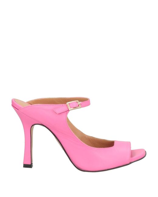 RANYÉ Pink Fuchsia Sandals Leather