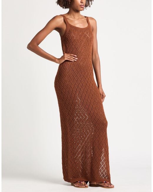 Eleventy Brown Maxi Dress