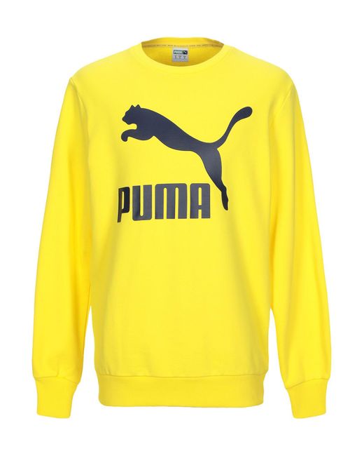 PUMA Sweatshirt in Yellow for Men | Lyst Australia